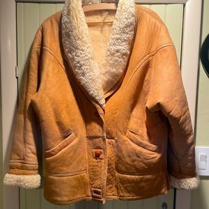 Woman’s size Medium Shearling Coat. Used. Missing one button